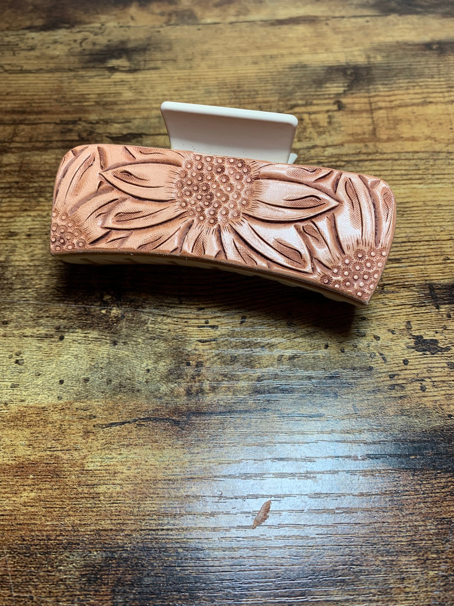 Triple Sunflower Claw Clip - 4 inch