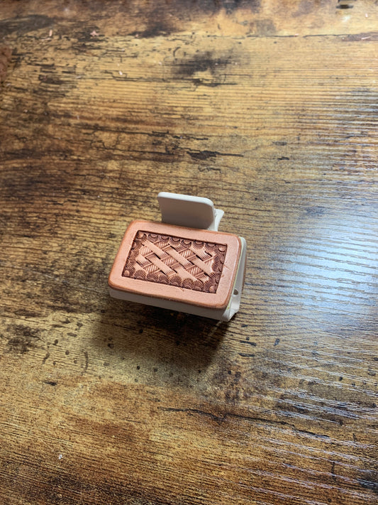 Basketweave Claw Clip - 2 Inch
