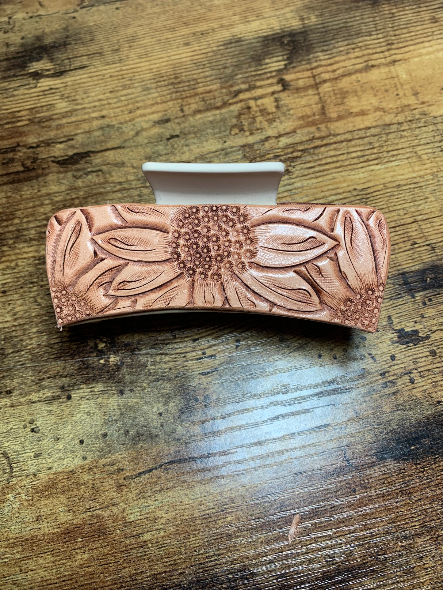 Triple Sunflower Claw Clip - 4 inch