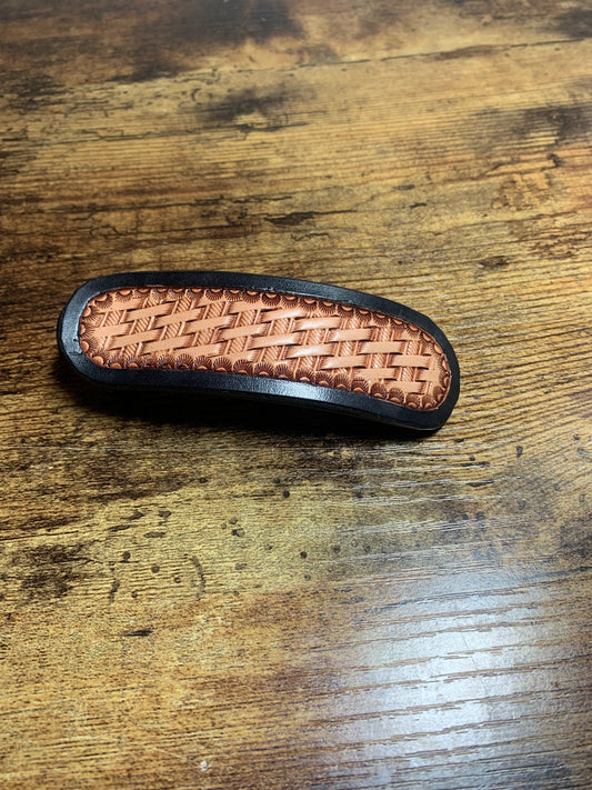 Basketweave Hair Clip - 4.5 inch