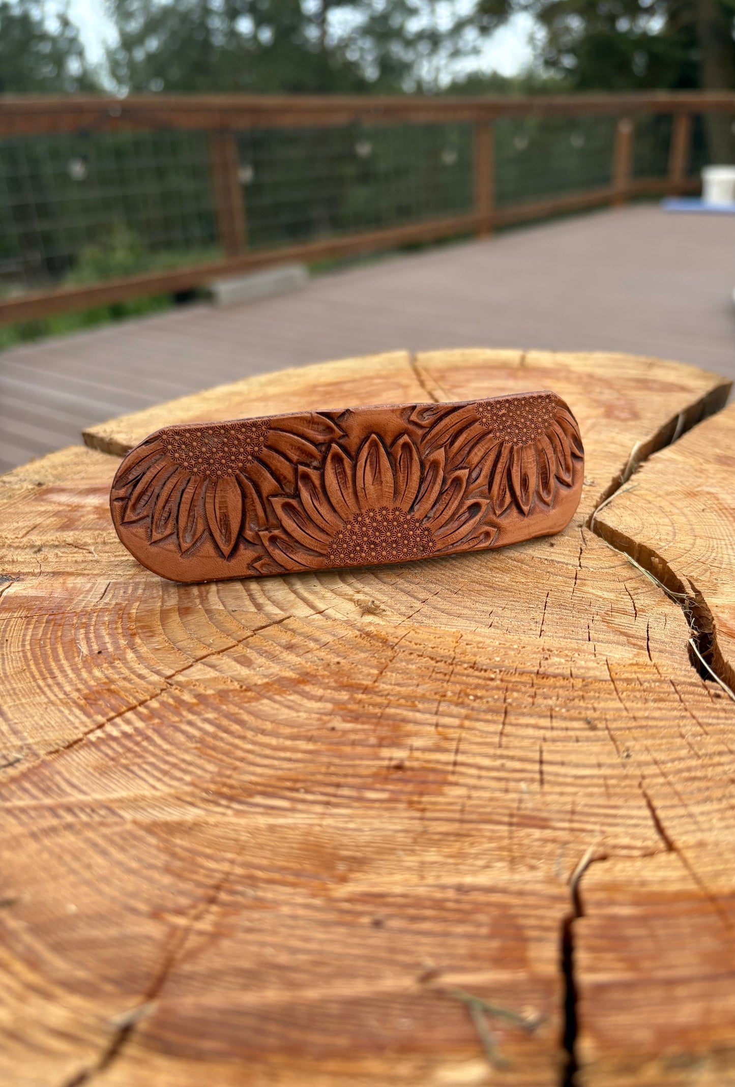 Sunflowers Hair Clip - 4.5 inch